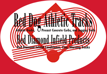 Red Dog Athletic Tracks and Red Diamond Infield Products